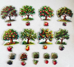 Набор деревянных фигурок Деревья и кусты SP