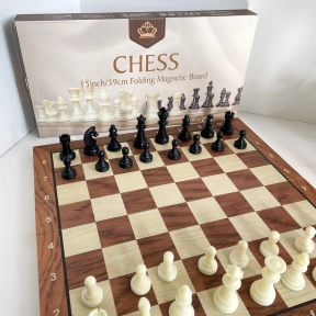 Шахи дерев'яні, магнітна дошка 39 см C 61560
