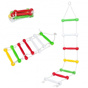 Мотузкова драбина пластикова №1 7008 Bamsic розмір: 23х147 см, 7 перекладин, мотузка