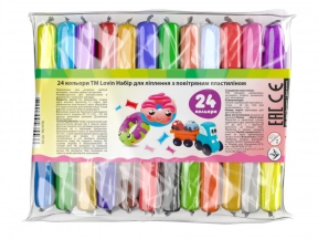 Легкий воздушный пластилин 24 цвета в наборе ОКТО 70132 ТМ Lovin