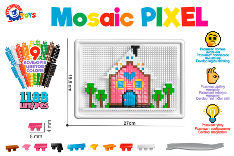 Піксельна мозаїка ТехноК, 1188 дет. 7020