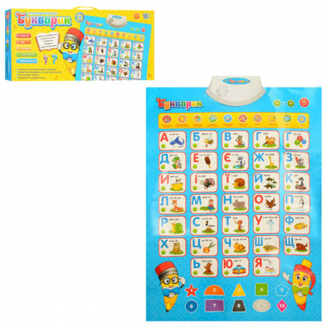 Плакат навчальний інтерактивний "Абетка"