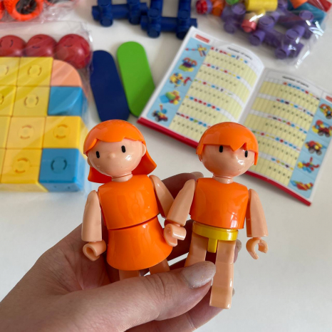 Дитячий магнітний конструктор, 73 деталі, 707-3