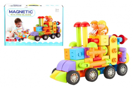 Дитячий магнітний конструктор, 73 деталі, 707-3
