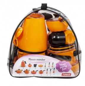 Дитячий набір посуду "Cooking Set" Помаранчевий (23 предмети), Юніка, 1481