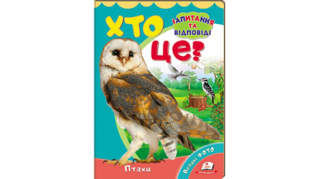 Книжка-картонка: Хто це? Птахи + великі фото (запитання та відповіді) Пегас