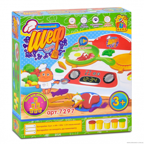 Набір для творчості Тісто для ліплення Маленький Шеф кухар 7297 4FUN Game Club