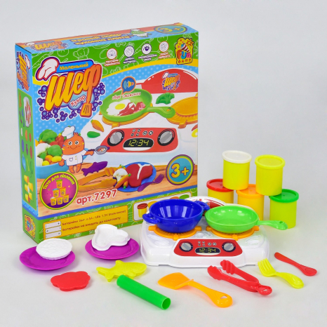 Набір для творчості Тісто для ліплення Маленький Шеф кухар 7297 4FUN Game Club