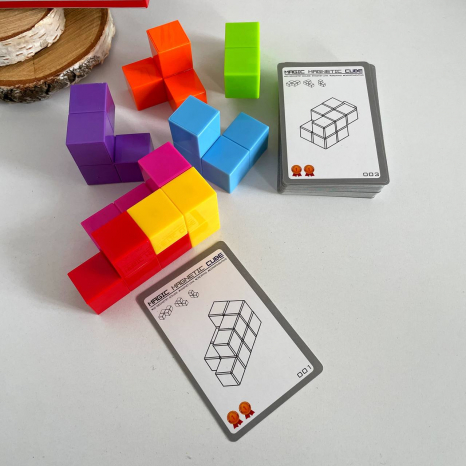 Магнітний куб-пазл, 54 завдання
