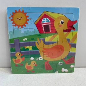 Дерев'яні пазли "Качечки", 16 ел, 73237