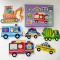 Пазли картонні Транспорт 33 елементи, в коробці, C 74309