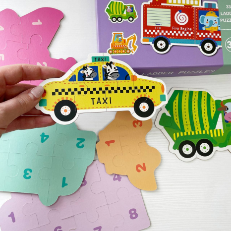 Пазли картонні Транспорт 33 елементи, в коробці, C 74309