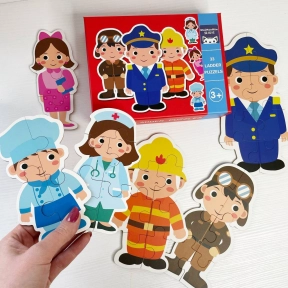 Пазли картонні Професії, 6в1, 33 елементи, C 74309