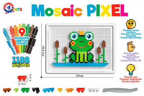 Піксельна мозаїка ТехноК, 1188 дет. 7525