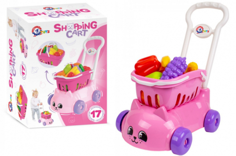 Тележка Котик с набором фруктов и овощей Технок. 7563