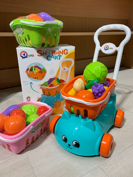 Тележка Котик с набором фруктов и овощей 7570 Технок