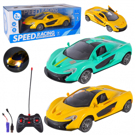 Спортивна машинка на радіокеруванні з світловим ефектом, відкриваються.двері, 758-25+