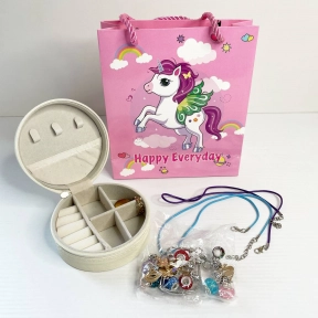 Набір для стврення прикрас (намиста, браслет, намистини, кільця, чохол, в пакеті) 762-42