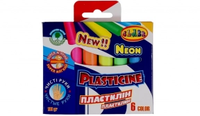 Пластилін CLASS  6 кол 7630  100г "Чисті руки" ECO, NEON (1/80)