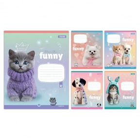 Зошит 12 Лінія 768209 "Funny Pets" 1Вересня