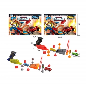 Игровой набор металлическая машинка с катапультой 779-18