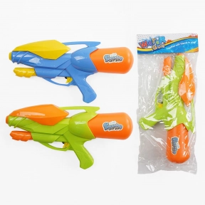 Водний пістолет 2 кольори, помповий механізм, механічний принцип роботи  77945-1