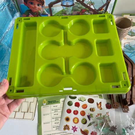 Теплиця дитяча одноповерхова: ботанічні експерименти (насіння, грунт, інструменти),78522