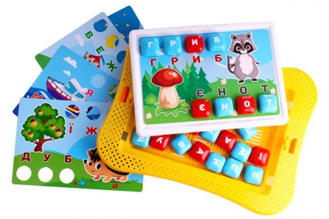 Мозаїка з шаблонами для вивчення букв від ТехноК. 7877