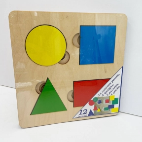 Розвиваюча дошка Сегена "Геометрія" (дерево) Більше-менше