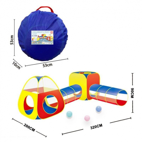Дитячий ігровий намет з тунелем 320х200х90 см в сумці