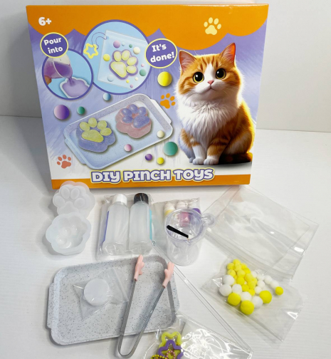 Набір для творчості "Лапка антистрес" з рідиною та формами 808B-1