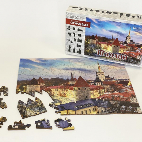 Фігурний дерев'яний пазл Таллінн 8186 Нескучные игры