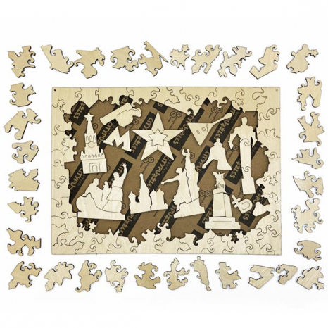 Фігурний дерев'яний пазл Амстердам 8220 Нескучные игры