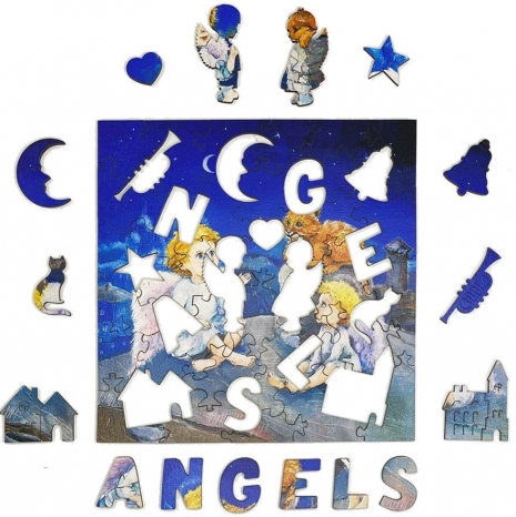 Фігурний дерев'яний пазл "Казки доброго янгола" 8226 Нескучные игры