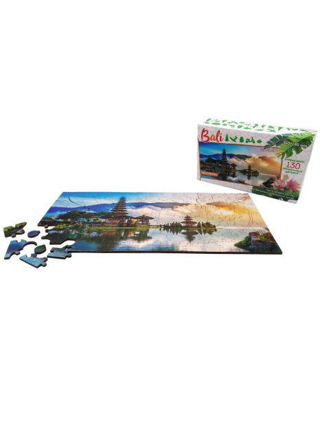 Фигурный деревяный пазл Остров Бали Travel collection (130 дет.) 8274 Нескучные игры
