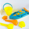 Набір для пісочниці та ігр з водою (катер, відро, лопатка, граблі, формочки) 8295-15D