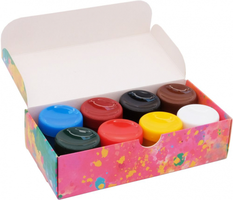 Фарба гуаш Genius  8 кольорів 83112903-UA 20мл Школярик