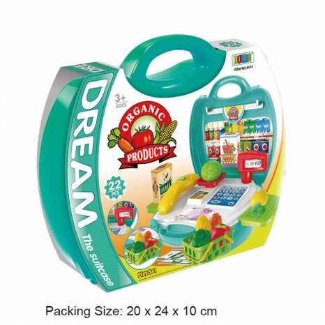 Дитячий іграшковий набір Супермаркет з продуктами у валізі 8314