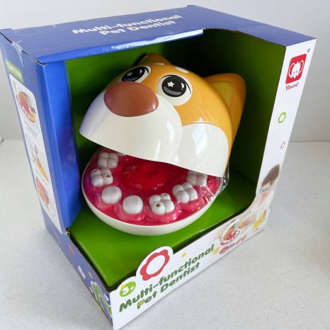 Набір стоматолога Щелепа - Собачка з інструментами та аксесуарами