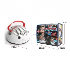 Детиктивна гра детектор брехні 85103  підсвічування, звуки, 2 режими, сенсорні датчики, присоски