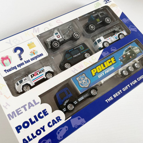 Набір металевих поліцейських машинок,  8526A
