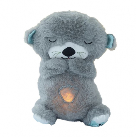 Інтерактивна іграшка для сну "Видра" сплюшка, з музикою та підсвіткою, дихає, колискові 853-1