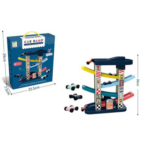 Трек 868-88 "Car Ramp", 21 елемент, 5 поверхів, 6 машинок перевертишів