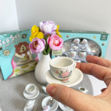 Іграшковий фарфоровий чайний набір сервіз, 868-E6