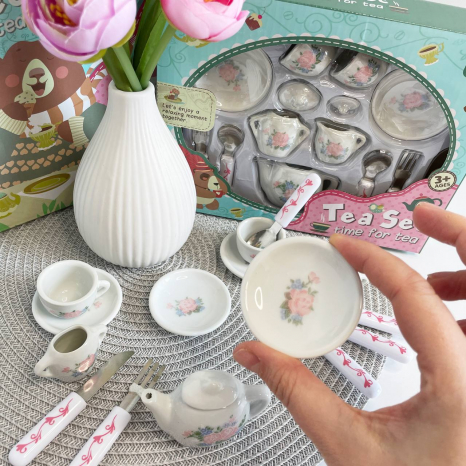 Іграшковий фарфоровий чайний набір сервіз, 868-E6