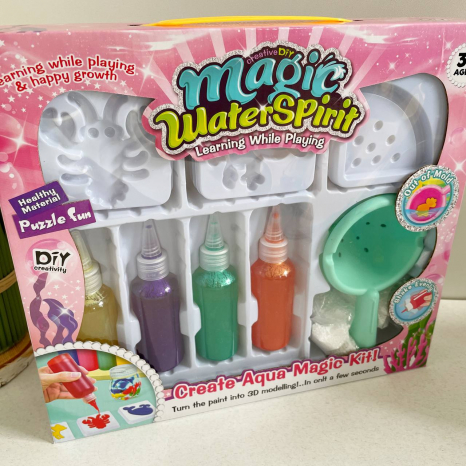 Набір для творчості аквагель, 4 кольори із глітером, 9 форм 87266 B