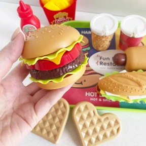 Продукты Фастфуд 10 элементов, продукты-конструктор, муляжи продуктов 8802-35