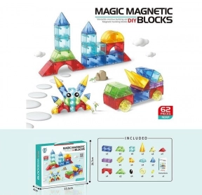 Магнітний конструктор 62 деталі 8807