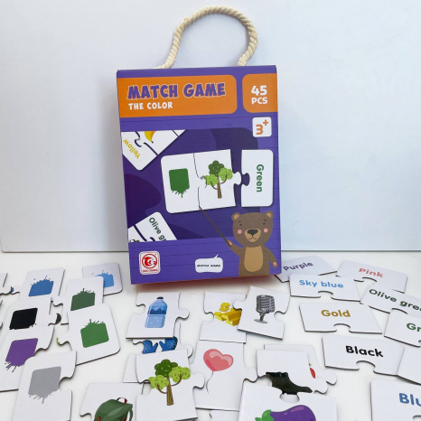 Пазли - асоціації Вивчаємо кольори Match game The colour