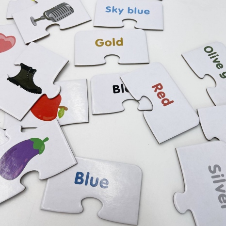 Пазли - асоціації Вивчаємо кольори Match game The colour